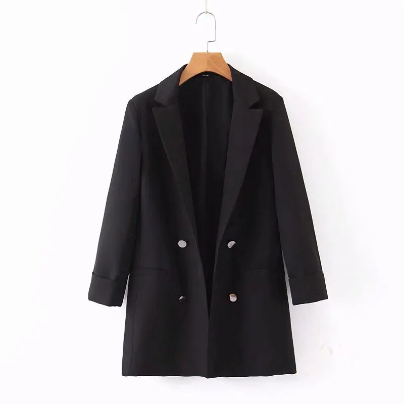 

2019 Autumn New Style Western Style Double Breasted Pattern Slim Fit Suit Jacket