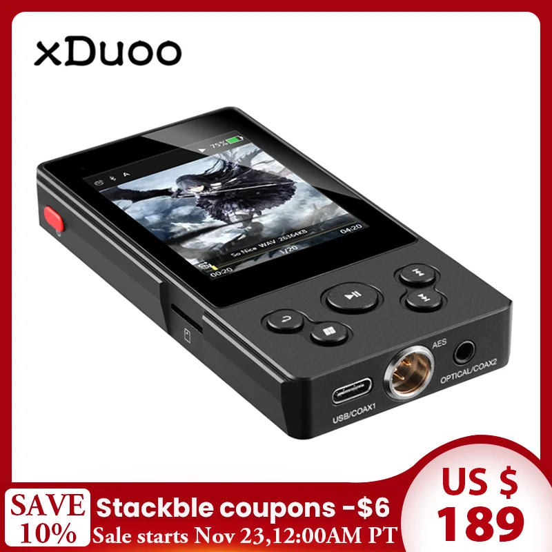 XDUOO X10T II DSD128 PCM 384KHz/32Bit X10TII High