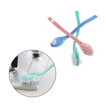 

Household Double Head Long Handle Shoes Brush Soft Plus Hard Hair Double-Sided Cleaning Brush Sports Shoes Brush Cleaning Table