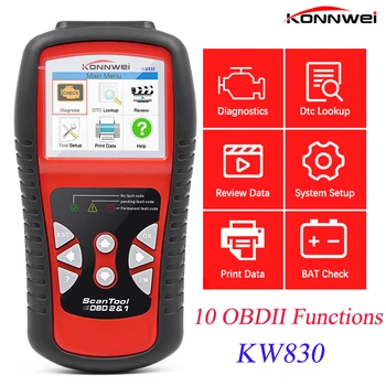 

KONNWEI KW830 OBD2 Automotive Scanner for Car Diagnosis Universal Auto Fault Error Code Reader ODB2 Diagnostic Scanner PK KW850