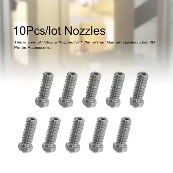 

10Pcs Volcano Nozzle Lengthen Extruder Print Head 0.2/0.25/0.3/0.4/0.5/0.6/0.8/1.0/1.2mm For 1.75mm/3mm Filamnet 3D Printer