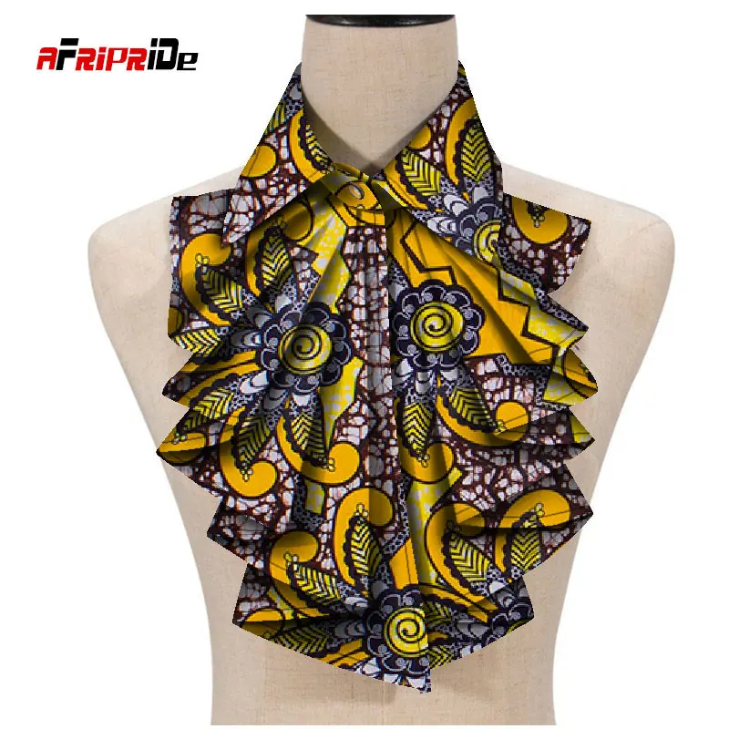 african traditional attire 2021 New Fashion African Print Ankara Tie for Women African Triangle Ankara Fabric Cravat Africa Tie SP027 african outfits