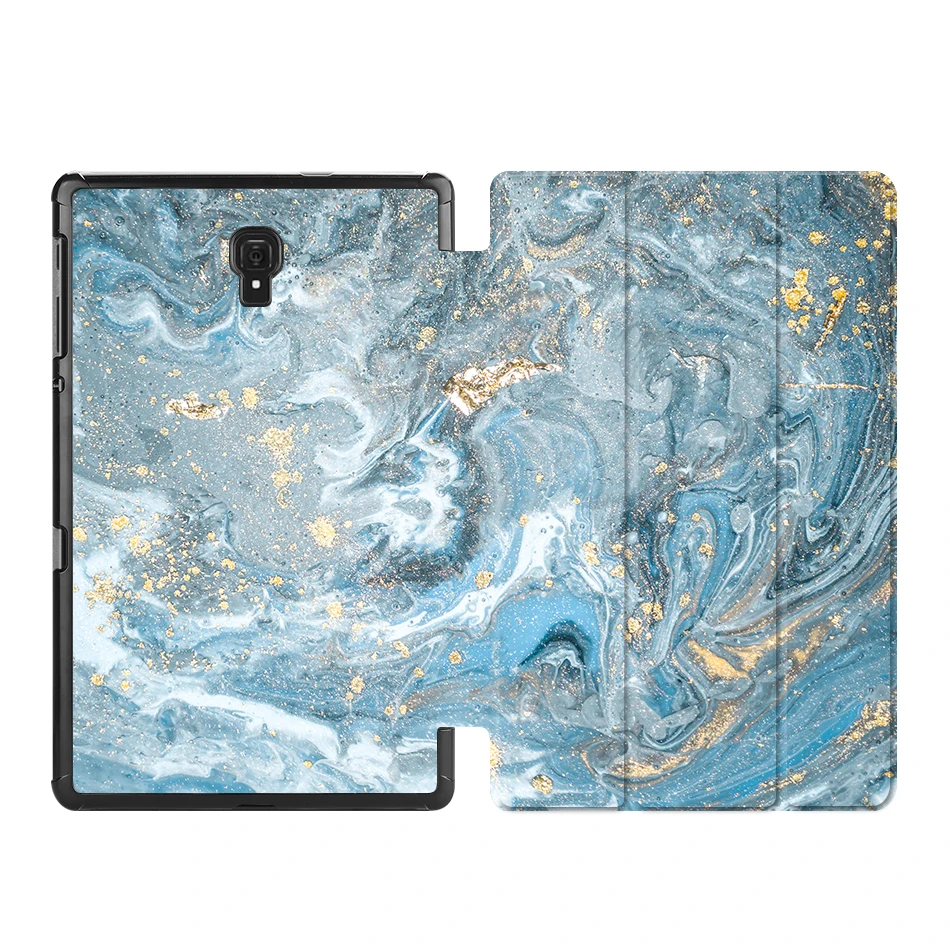 SS14 MTT чехол из искусственной кожи с мрамором для samsung Tab S4, 10,5 дюймов, SM-T830, T835, T837, тонкий магнитный откидной трехслойный чехол-подставка для планшета, Funda - Цвет: SS14