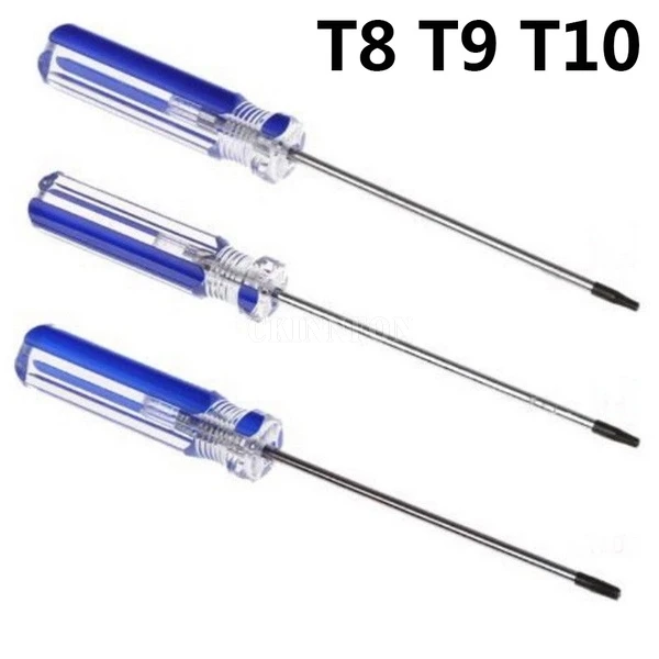 DHL 504PCS T5 T6 T7 T8 T9 T10 With Hole Torx Screwdriver Key PVC Colorized Bar Handle Screwdrivers Repair Tool Wholesale