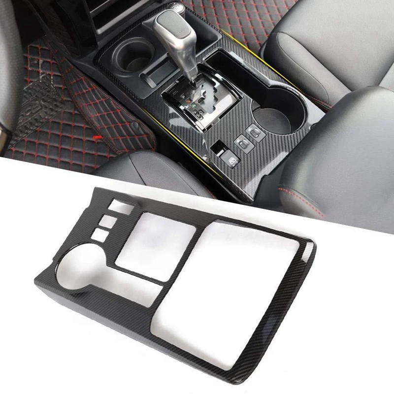

Gear Shifter Panel Decoration Trim Frame Cover for 2010-2019 Toyota 4Runner, Carbon Fiber Pattern
