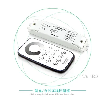 

T6+R3M Manufacturing price 4 zones rf touch sensor remote control led dimmer with