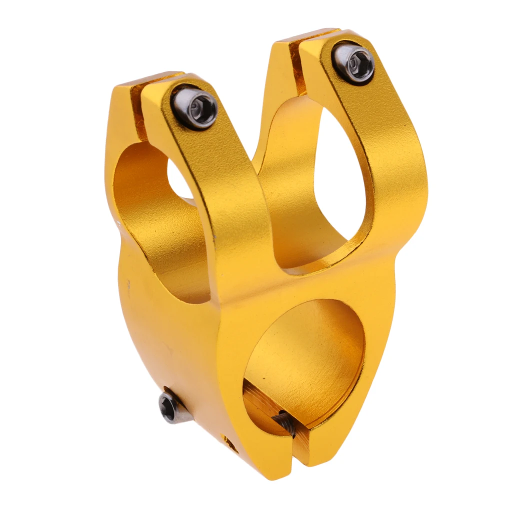 Lightweight Mountain Road Bike Hollowed Short Bar Stem Riser for 1-1/8 Steer Tube 31.8mm Handlebar