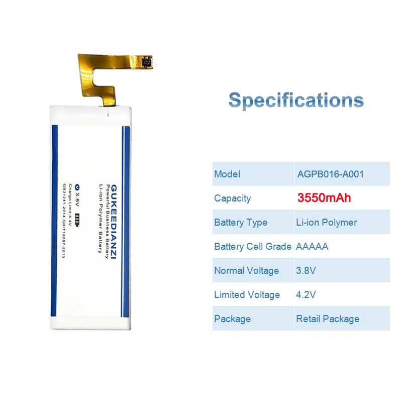 Аккумулятор GUKEEDIANZI 3550 мАч для Sony Xperia M5 E5603 E5606 E5653 E5633 E5643 E5663 E5606|mobile phone battery|phone
