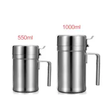 304 нержавеющая сталь масленка визуальная утечка масла пищевое масло бак уксуса бутылка 72XF