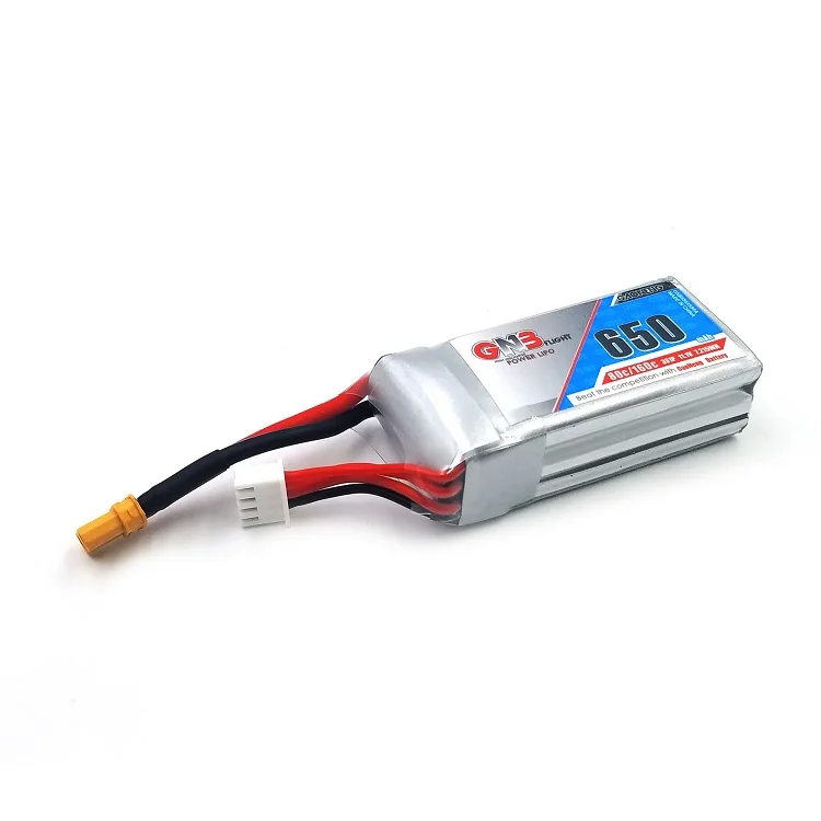 2 шт. 11,1 v 650mAh 80C/160C 3S Lipo аккумулятор с разъемом XT30 для гоночного дрона FPV 4 оси БПЛА RC Квадрокоптер RC Дрон 650mah 11,1 v