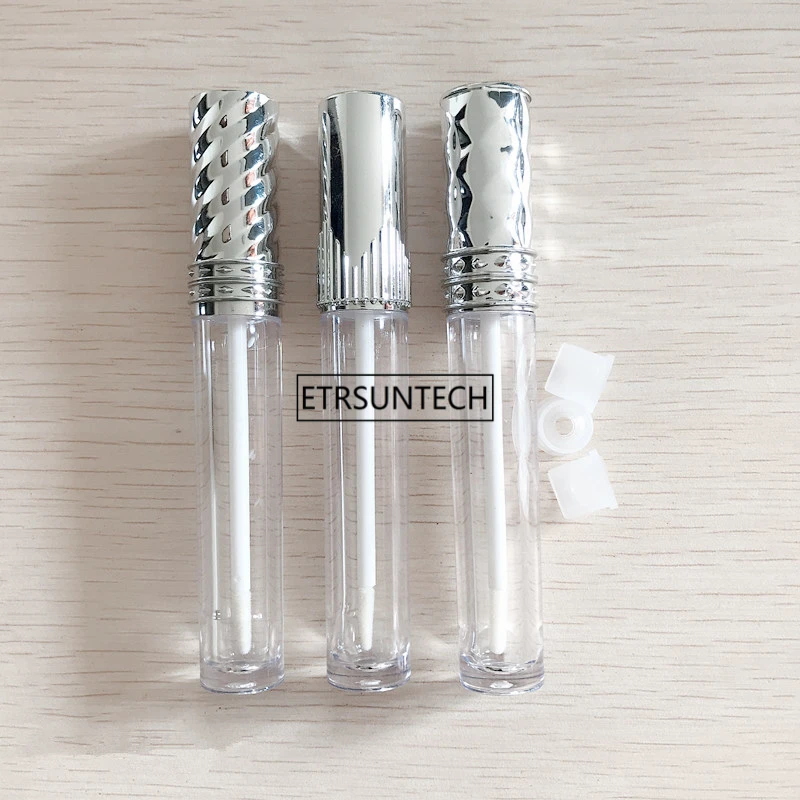 10pcs 30pcs 50pcs Clear Lip Gloss Containers With Silver Lid Empty Cosmetic Containers Lip Balm Tube F20171857