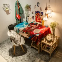 Pano de mesa de estudo dragão à prova dwaterproof água toalha de mesa retangular decoração jantar oilcloth padrão dos desenhos animados esteira de mesa de café