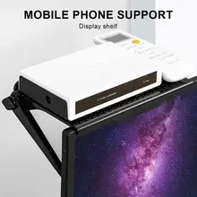 Multi-função ajustável rack de tela superior prateleira de armazenamento de tv rack de exibição de armazenamento de escritório computador de mesa de armazenamento acessórios de suporte de pasta