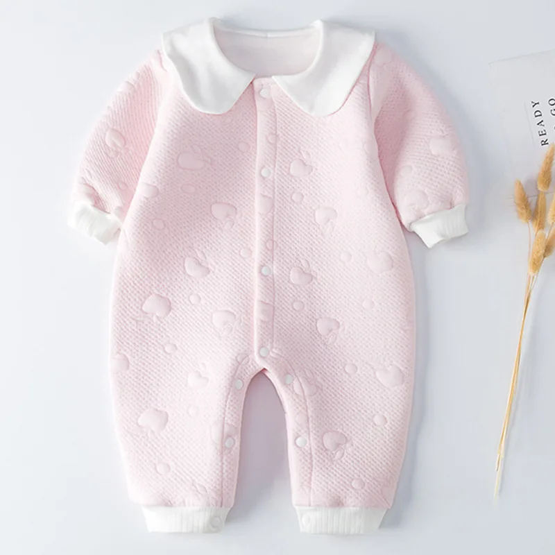 

20 Years Spring Padded Onesie Spring And Autumn New Style Long-sleeve Jumpsuit Infant One-piece Climbing Clothes