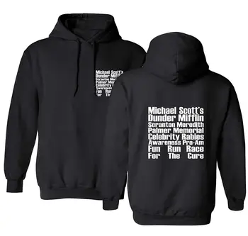 

Michael Scott Dunder Mifflin Fun Run Mens Hoodie Hooded Sweatshirt Black Men Women Hoodie Sweatshirt