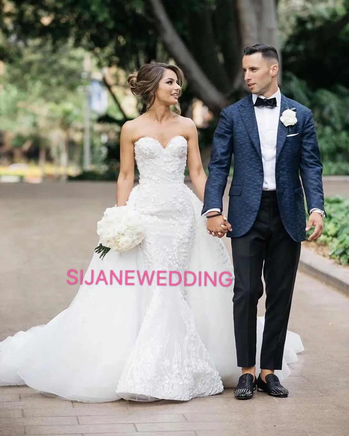 Свадебное Платье Vestidos De Noiva со съемным шлейфом, кружевное свадебное платье 20190863