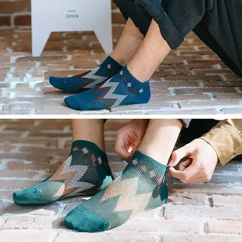 

Men's Short Boat Socks Mesh Breathable Short Shallow Sock Cotton Socks Man Boat Socks Mouth Fashion Invisible Show Slipper H5S1