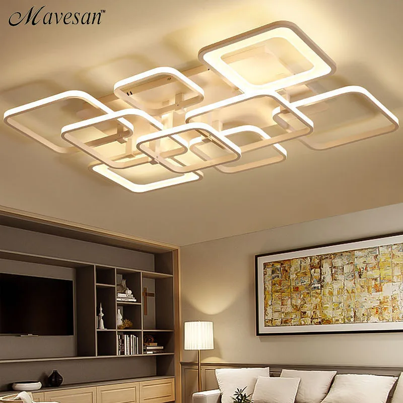 

Dimmable led Ceiling Lights Ceiling lamp for foyer Living room Bedroom Kitchen Black and White hill shape Ceiling Lamp 110V 220V