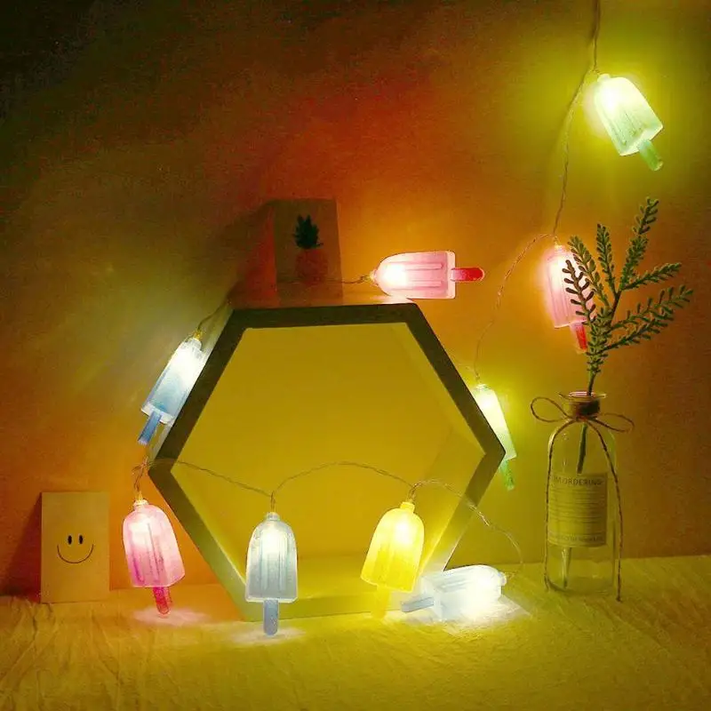 

LED Ice Cream Light Fairy String Light Lamp DIY Wedding Christmas Decoration for home Party Light