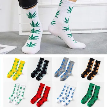 

Winter high Quality Harajuku chaussette Style Weed Socks For Women Men's Cotton Hip Hop Socks Man Meias Mens Calcetines