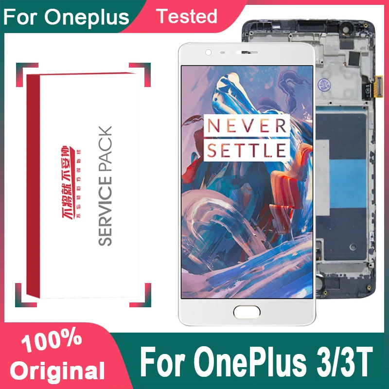 New OLED / Original AMOLED 5.5'' Display Replacement For Oneplus 3 LCD Touch Screen OnePlus 3T A3000 Panel | Мобильные