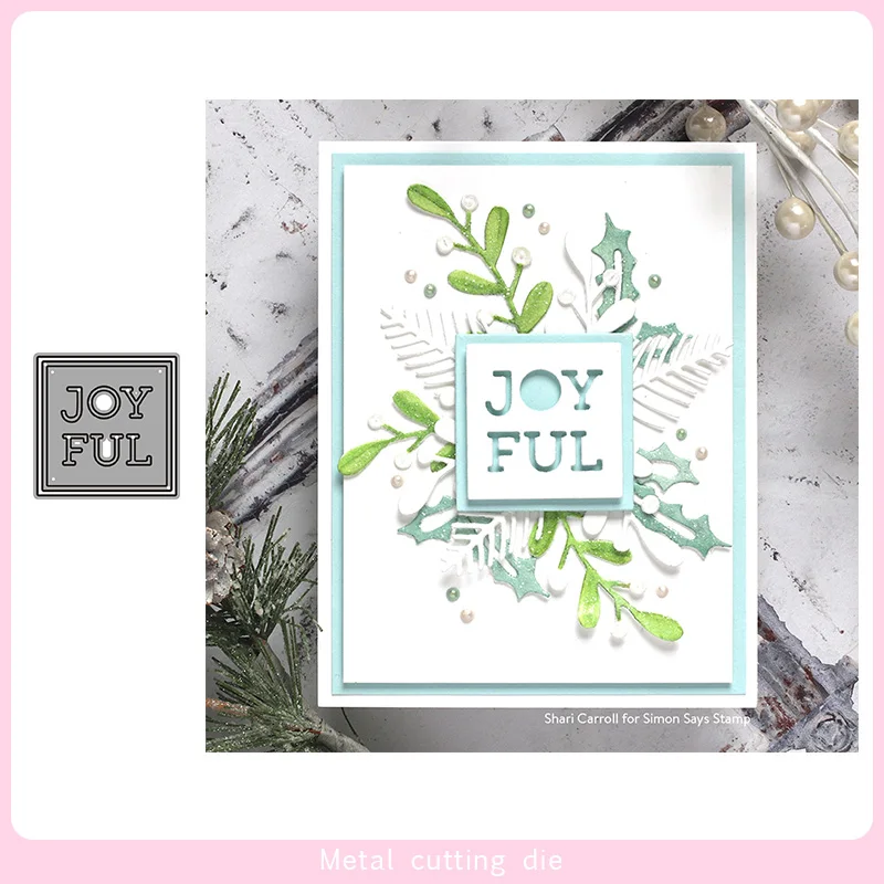 Мини joyful рамка для резки металла штампы DIY Скрапбукинг Фотоальбом Декоративные