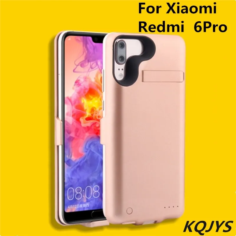 KQJYS 6000 мАч чехол для зарядки для Redmi 6 Внешний Аккумулятор Чехол для зарядного устройства чехол s для Xiaomi Redmi 6 Pro резервного питания