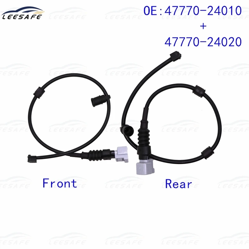 braided brake lines 47770-24010 + 47770-24020 Front + Rear Brake Pad Sensor for LEXUS Gs Rc 4777024010 4777024020 Brake Induction Wire Replacement brake lines