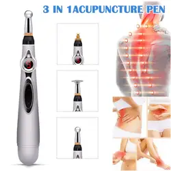 3 в 1 электрическая целебная акупунктурная ручка с магнитом, массажная ручка, облегчающая боль, забота о здоровье, меридиан, энергетический