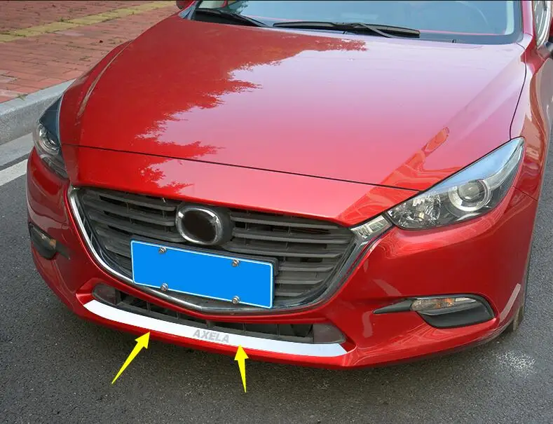 Для Mazda 3 Axela Передняя панель анти-столкновения бар модифицированный устойчивый к царапинам передний губы Внешний бампер