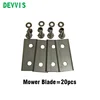 Robot  Mower Parts -20-40- 60-100pcs Cutting Blade,Knife for DEVVIS Robot Lawn Mower E1600T/E1600/E1800T/E1800/E1800S/H750T/H750 1