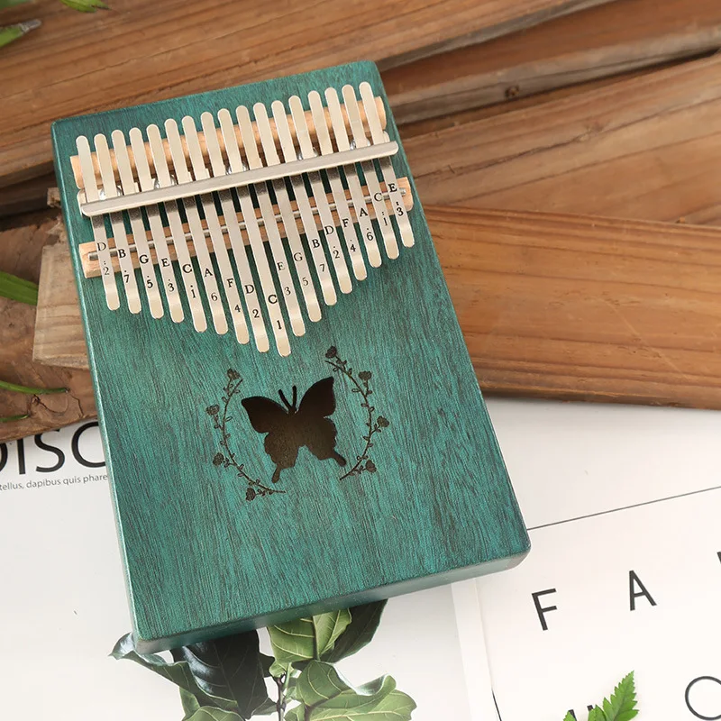 Kalimba 17 клавишное фортепиано Красивые Музыкальные инструменты красное дерево большой палец пианино популярный новичок дать 1 набор аксессуаров