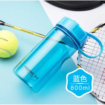 

Plastic Transparent Water Bottles Outdoor Sport Simple Modern Design Personalized Botellas Para Agua Sports Entertainment EC50SH