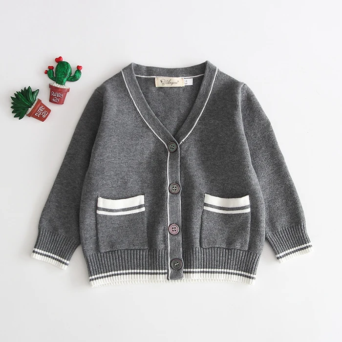 Осенний свитер для новорожденных; кардиган для малышей; кардиган для маленьких мальчиков и девочек; свитер куртка пальто; вязаный свитер для маленьких девочек