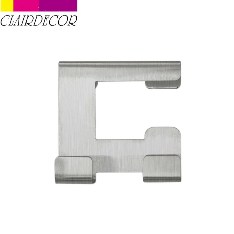 Stainless Steel L Многофункциональные Крючки из нержавеющей стали для кухонного шкафа, одежды, бытовая вешалка для хранения полотенец для ванной комнаты, дверные Крючки для полотенец - Цвет: Stainless Steel L