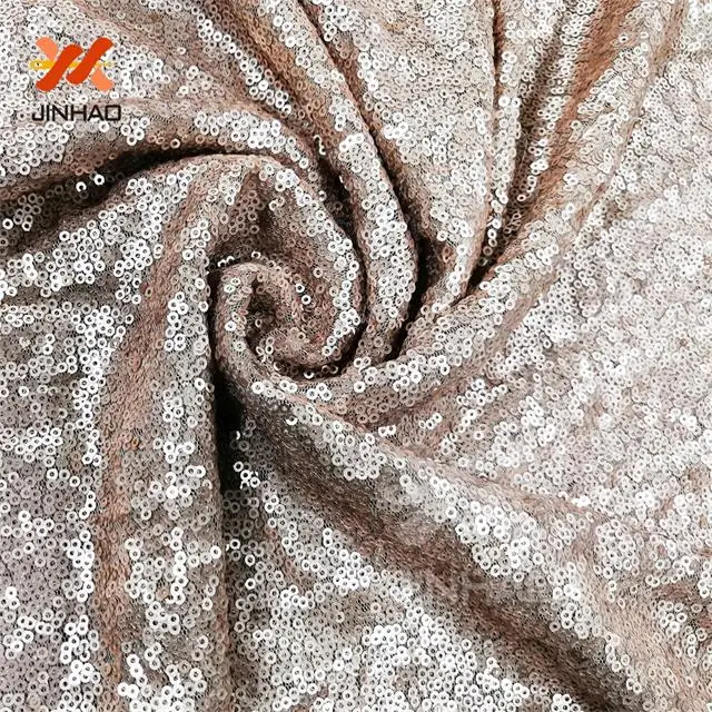 Champagne 19 The 6X 6 ft Sequin Backdrop Romantic Love Glitter Fabric For Weddings - Цвет: Champagne 19