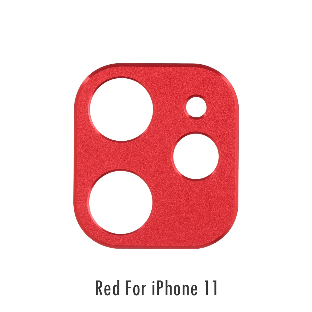 Цветной металлический сплав объектив камеры протектор экрана защитное кольцо для iPhone 11 iPhone Pro iPhone 11 Pro Max - Цвет: red For iPhone 11