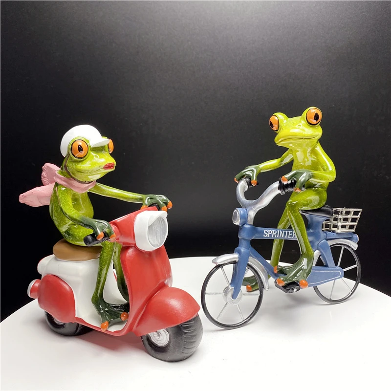 1 Pcs Resin Leggy Frog Figurines Nordic Creative Animal Statues for Interior Sculpture Home Desktop Living Room Decor
