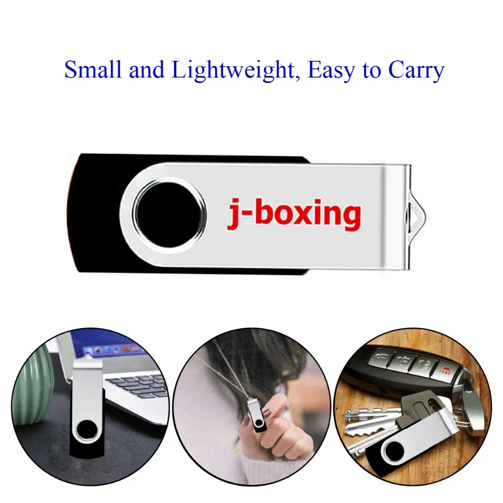 J-boxing USB флеш-накопитель 32 ГБ Поворотный usb-накопитель 2,0 64 ГБ флэш-накопитель 16 Гб металлический вращающийся дизайн 4 Гб Флешка USB память 8 ГБ 2