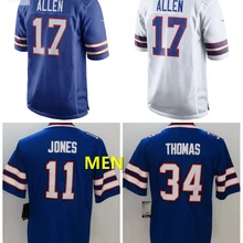 A+++ Качественная мужская футболка для взрослых Thurman Thomas 34 Zay Jones 11 Buffalo