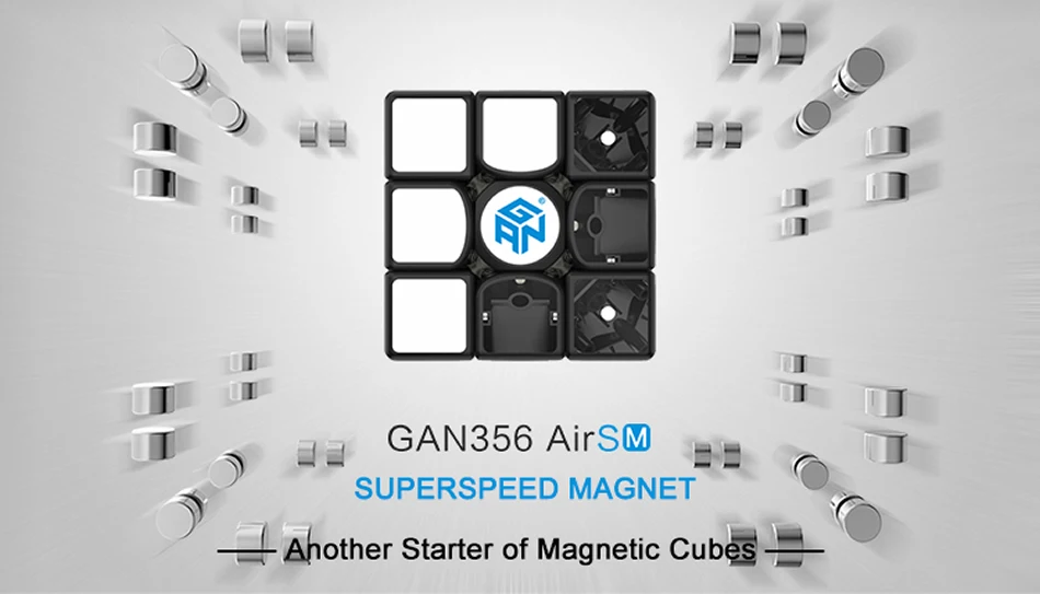 GAN 356 Air S M Magnetic 3x3x3 Magic Cube 3x3 GAN356/356Air SM Professional Speed Cube Puzzle Antistress Toys For Children