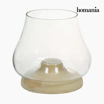 

Candleholder Glass Wood - Pure Crystal Deco Collection by Homania