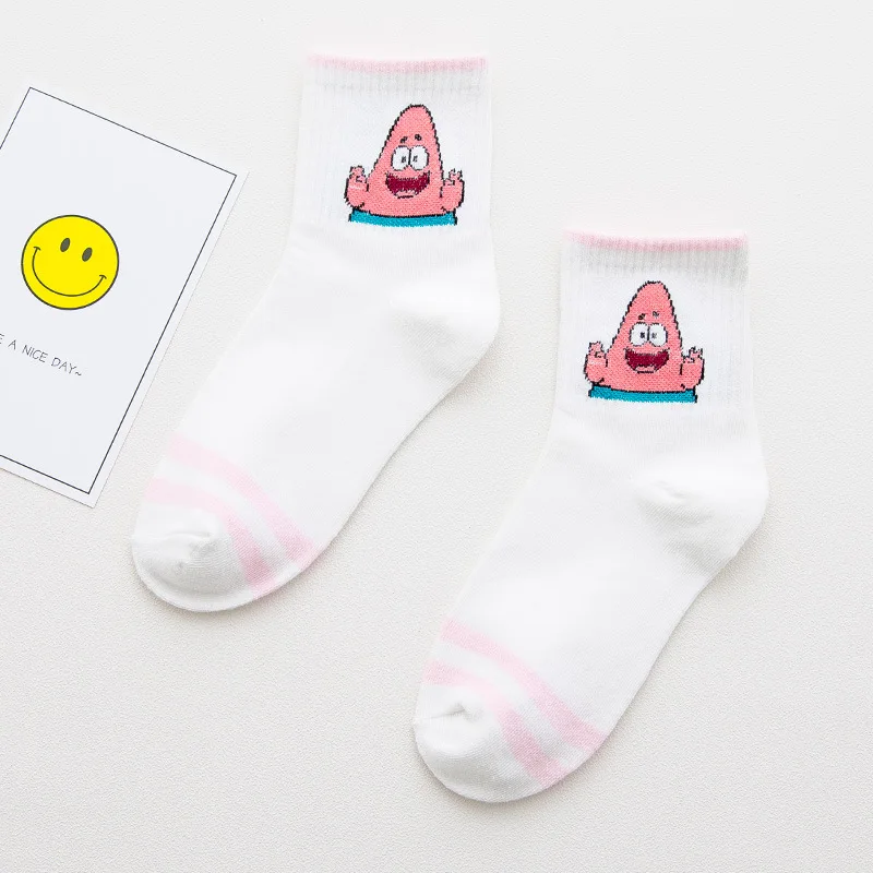 Fashion Cartoon Character Cute Short Socks Women Harajuku Cute Patterend Ankle Socks Hipster Skatebord Ankle Funny Socks Female - Цвет: 4