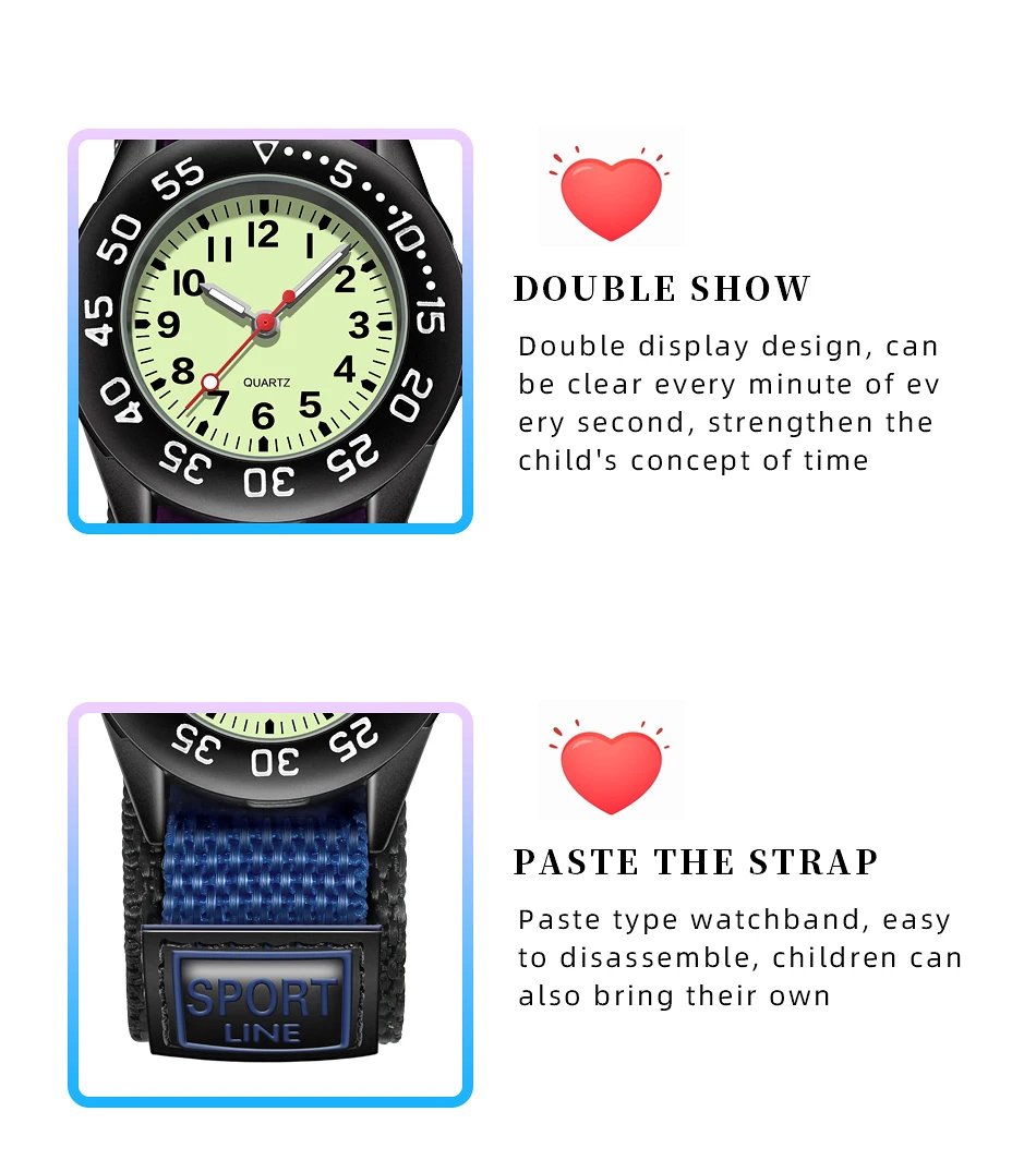 Spinning Bezel Kid Quartz Watches Boy Nylon Straps Children Cute Clock Rotary Dial Arabic Number Boys Watch Kids Watch