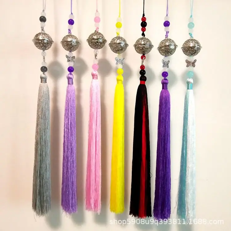 

Anime Mo Dao Zu Shi Grandmaster of Demonic Cultivation Keychain GongLing Long Tassel Bell Waist Hanged Metal Keychain Key Ring