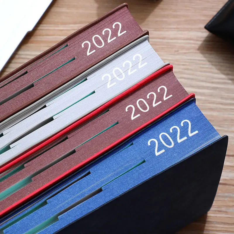 Notebook Books 2021 Schedule Plan 365 Days Daily Calendar Notepad Self-Discipline Punch Card Efficiency Libro Business Office