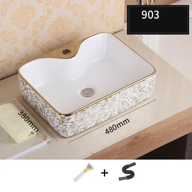 Version G Lavatorio Wastafel Pia Para Banheiro Salle De Bain Wasbak Vessel Bowl Black Sobre Encimera Bathroom Basin Lavabo Sink Washbasin - Цвет: Version G