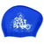 Новинка, силиконовая шапочка для плавания, длинные волосы, женские водонепроницаемые купальные шапочки, Дамская шапка с капюшоном для дайвинга, детская шапка, Garras Natacion Casquette - Цвет: Blue