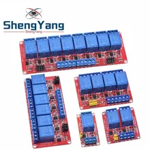 TZT 1 2 4 8 Channel 5V 12V Relay Module Board Shield with Optocoupler Support High and Low Level Trigger for Arduino