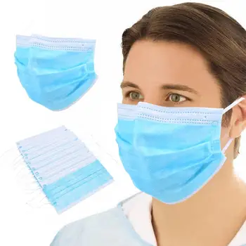 

10pcs Disposable Anti Dust Mask Daily Protective Mask Anti Fog Dust-proof Non-woven Melt Blown Three-layer Mask